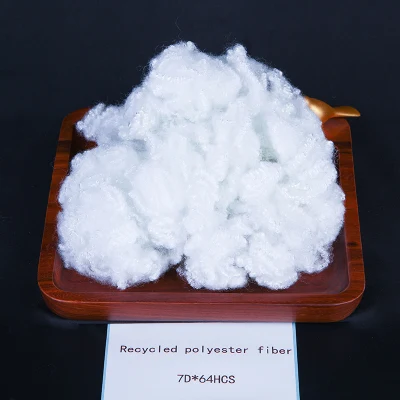 7dx64mm Polyester Staple Fiber Recycled Hollow Conjugated Siliconized High Quality for Filling and Excellent Elasticity for Pillows, Furniture, PSF Fiber