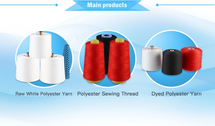 High Tenacity Eco-Friendly China Custom Color 100% Spun Polyester Dyed Yarn 40/2 for Sewing Thread