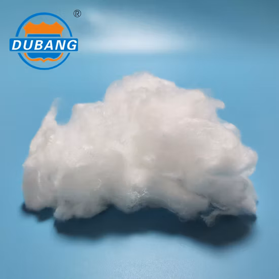 White Bico PE/Pet Es Staple Biodegradable Fiber for Sanitary Napkins
