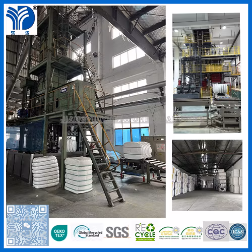 High Quality 1.5D Raw White Philic PE/Pet Es Bi-Component Fiber for Fabric