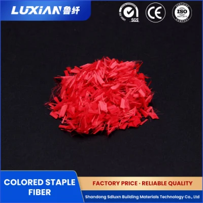 Sdluxn Ordinary Solid Staple Fiber Sample Available Color Regenerated Polyester Fiber China Anti-Distortion Color Recycled Polyester Staple Fiber Suppliers